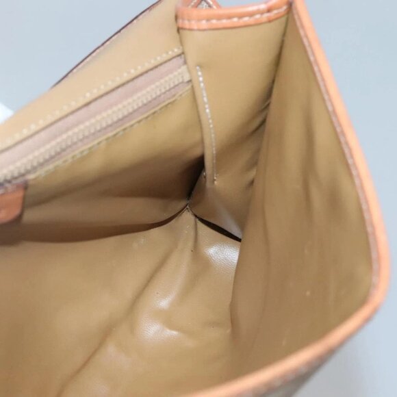 CELINE Macadam Canvas Shoulder Bag Beige Gold Auth 126162 - Picture 11 of 16